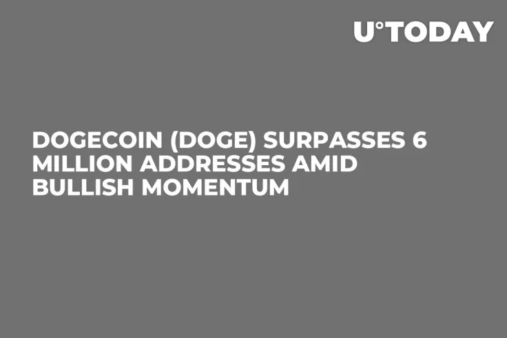 Dogecoin (DOGE) Surpasses 6 Million Addresses Amid Bullish Momentum