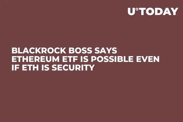 BlackRock Boss Says Ethereum ETF Is Possible Even if ETH Is Security