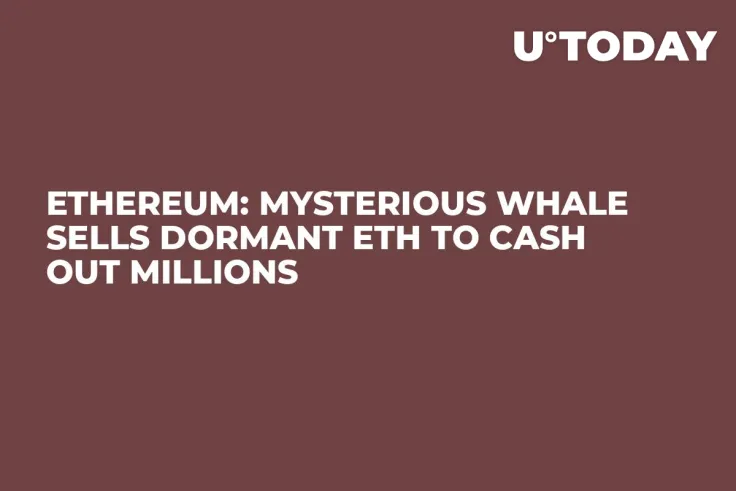 Ethereum: Mysterious Whale Sells Dormant ETH to Cash Out Millions