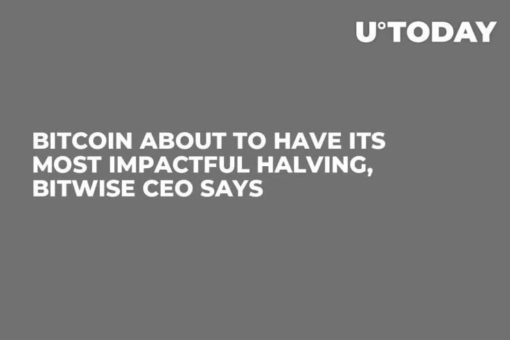 Bitcoin About to Have Its Most Impactful Halving, Bitwise CEO Says