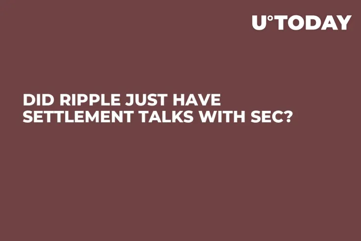 Did Ripple Just Have Settlement Talks with SEC?