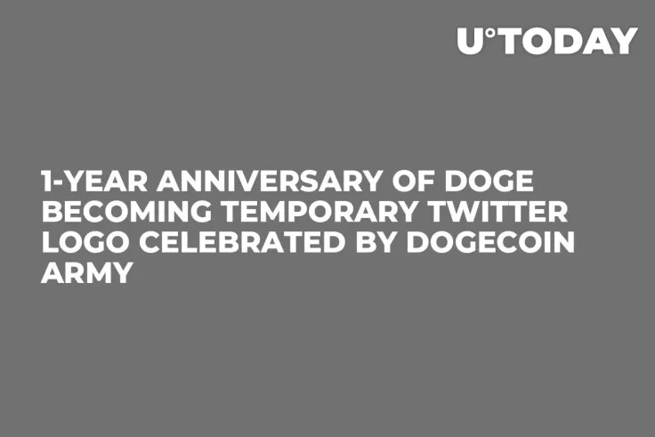 1-Year Anniversary of DOGE Becoming Temporary Twitter Logo Celebrated by Dogecoin Army