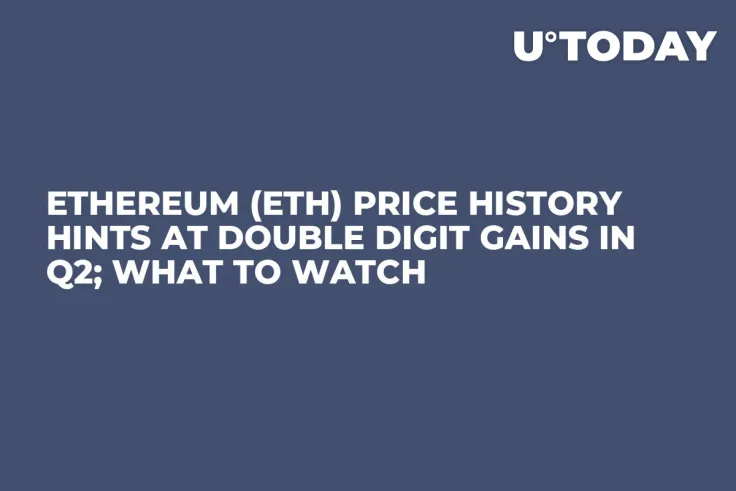 Ethereum (ETH) Price History Hints at Double Digit Gains in Q2; What to Watch