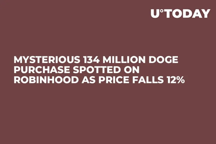 Mysterious 134 Million DOGE Purchase Spotted on Robinhood as Price Falls 12%