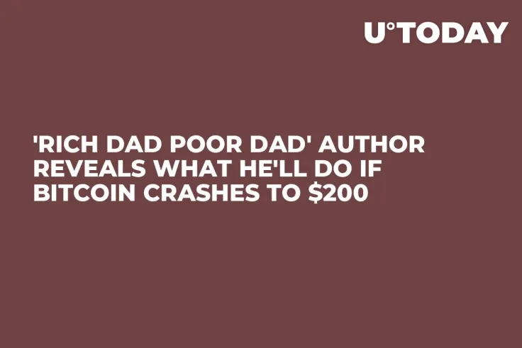 'Rich Dad Poor Dad' Author Reveals What He'll Do If Bitcoin Crashes to $200