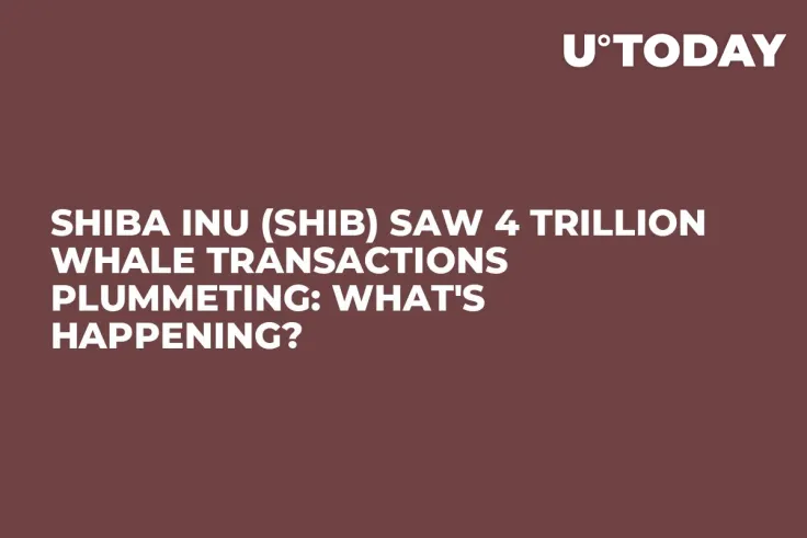 Shiba Inu (SHIB) Saw 4 Trillion Whale Transactions Plummeting: What's Happening?