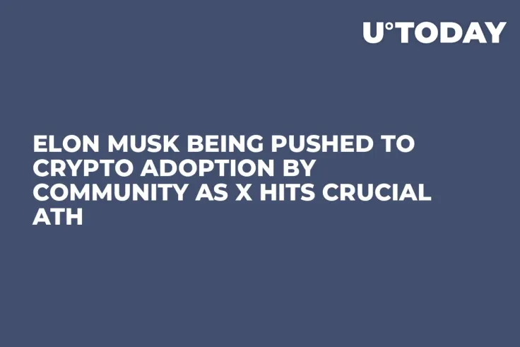 Elon Musk Being Pushed to Crypto Adoption By Community As X Hits Crucial ATH