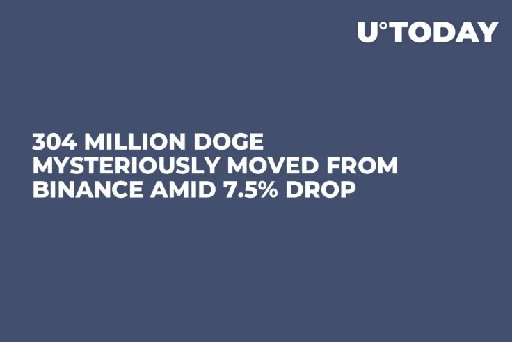 304 Million DOGE Mysteriously Moved from Binance Amid 7.5% Drop