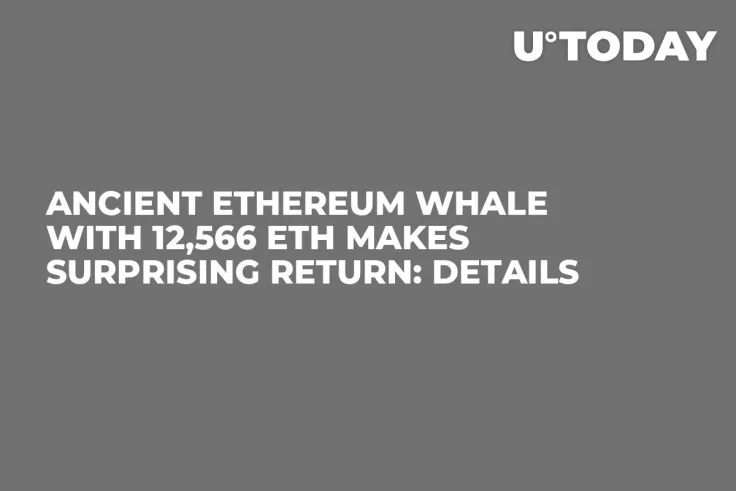Ancient Ethereum Whale With 12,566 ETH Makes Surprising Return: Details