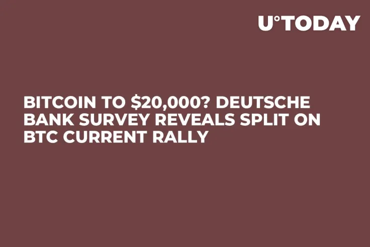 Bitcoin to $20,000? Deutsche Bank Survey Reveals Split on BTC Current Rally