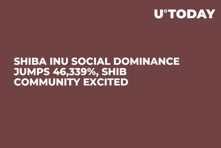 Shiba Inu Social Dominance Jumps 46,339%, SHIB Community Excited