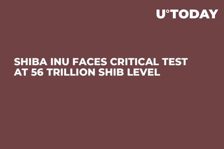 Shiba Inu Faces Critical Test at 56 Trillion SHIB Level