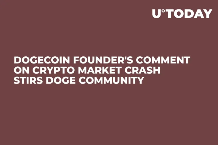 Dogecoin Founder's Comment on Crypto Market Crash Stirs DOGE Community