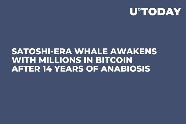 Satoshi-Era Whale Awakens with Millions in Bitcoin After 14 Years of Anabiosis