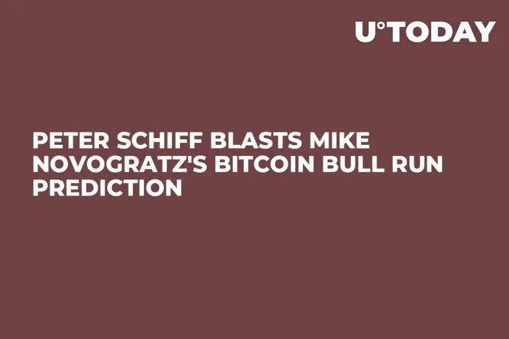 Peter Schiff Blasts Mike Novogratz's Bitcoin Bull Run Prediction