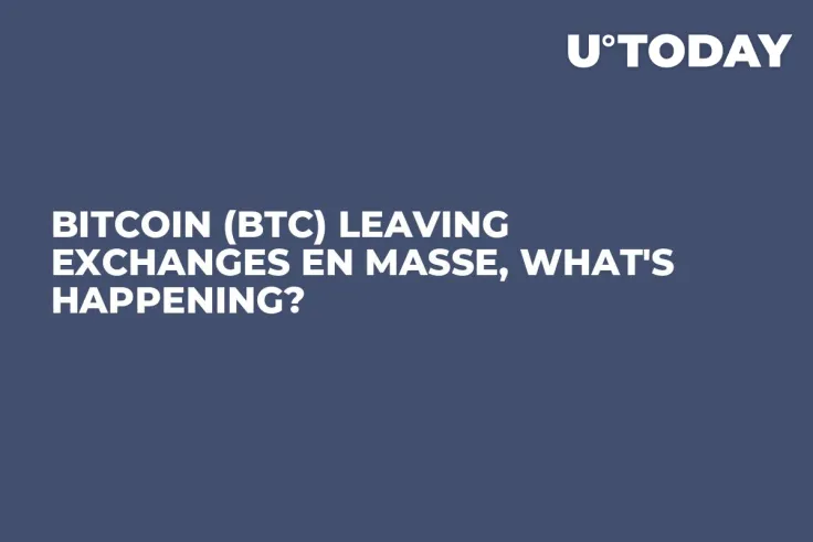 Bitcoin (BTC) Leaving Exchanges En Masse, What's Happening?