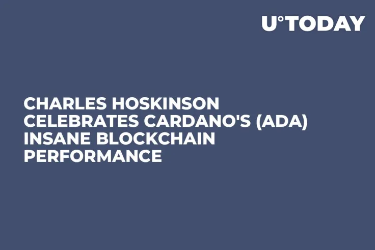 Charles Hoskinson Celebrates Cardano's (ADA) Insane Blockchain Performance