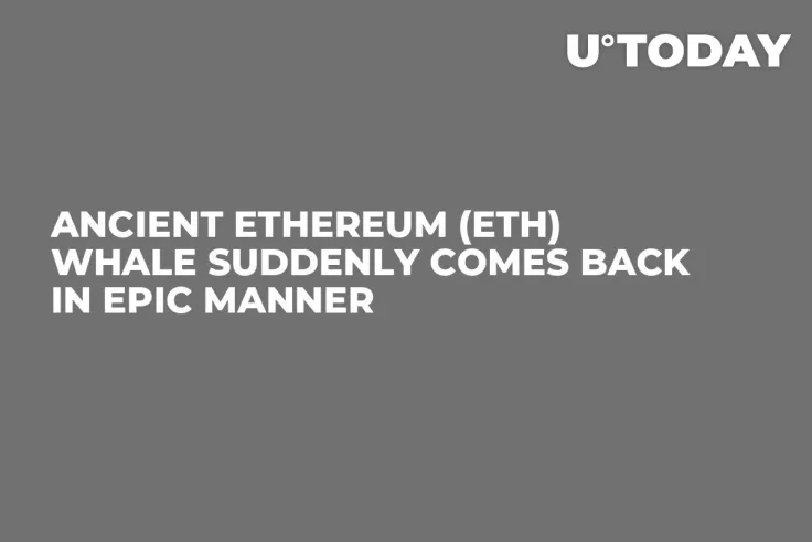 Ancient Ethereum (ETH) Whale Suddenly Comes Back in Epic Manner