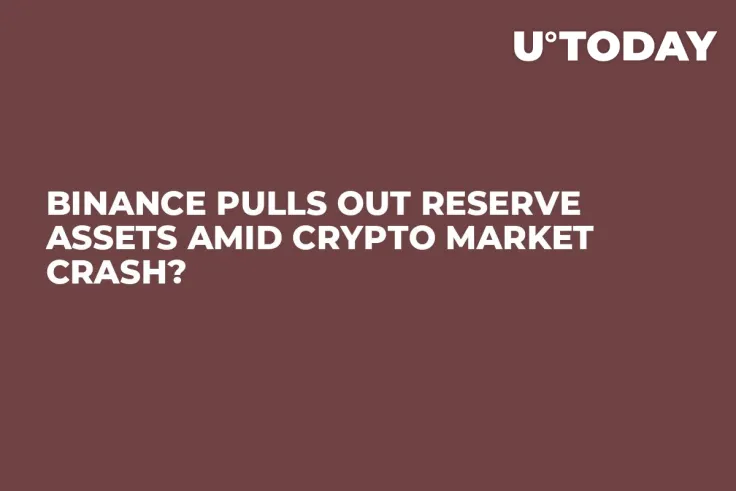 Binance Pulls out Reserve Assets Amid Crypto Market Crash?
