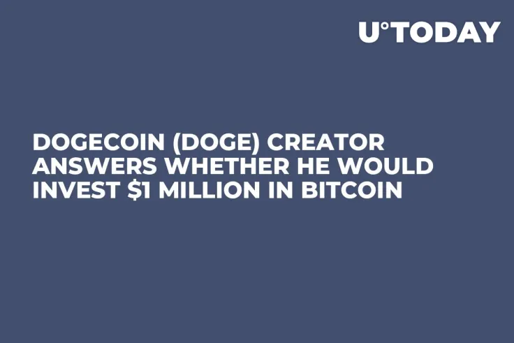 Dogecoin (DOGE) Creator Answers Whether He Would Invest $1 Million in Bitcoin