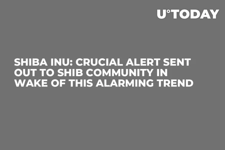 Shiba Inu: Crucial Alert Sent out to SHIB Community in Wake of This Alarming Trend
