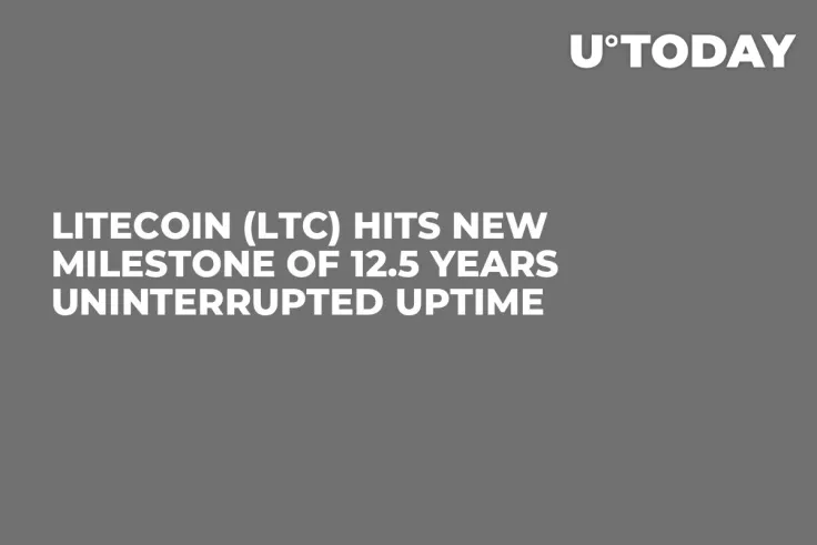Litecoin (LTC) Hits New Milestone of 12.5 Years Uninterrupted Uptime