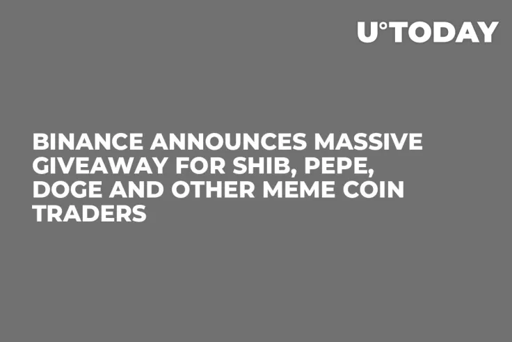Binance Announces Massive Giveaway for SHIB, PEPE, DOGE and Other Meme Coin Traders