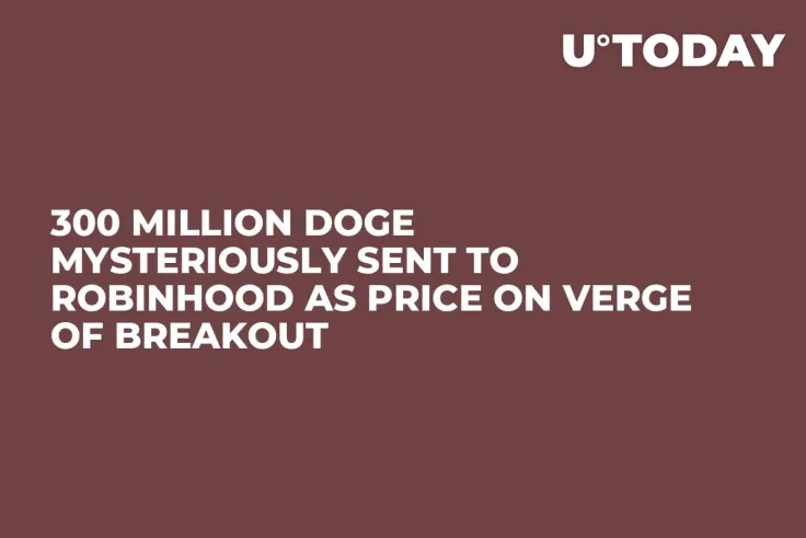 300 Million DOGE Mysteriously Sent to Robinhood As Price On Verge of Breakout