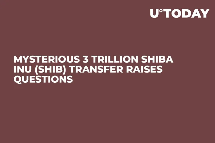 Mysterious 3 Trillion Shiba Inu (SHIB) Transfer Raises Questions