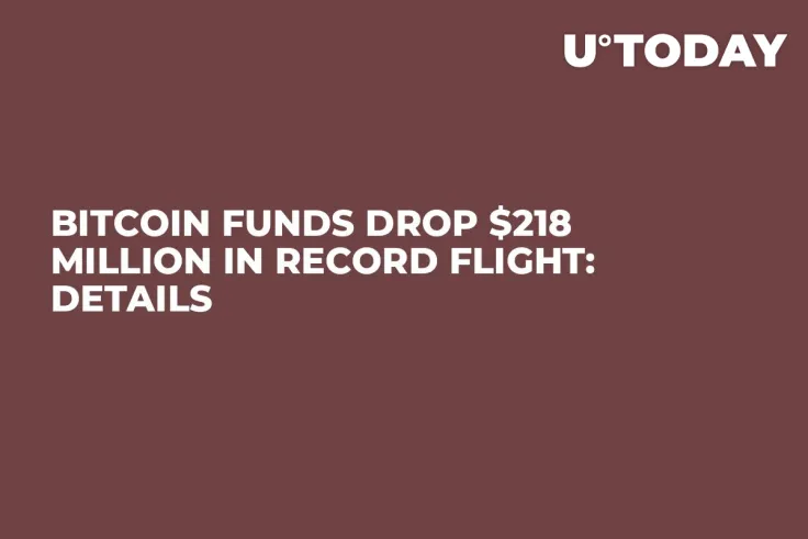 Bitcoin Funds Drop $218 Million in Record Flight: Details