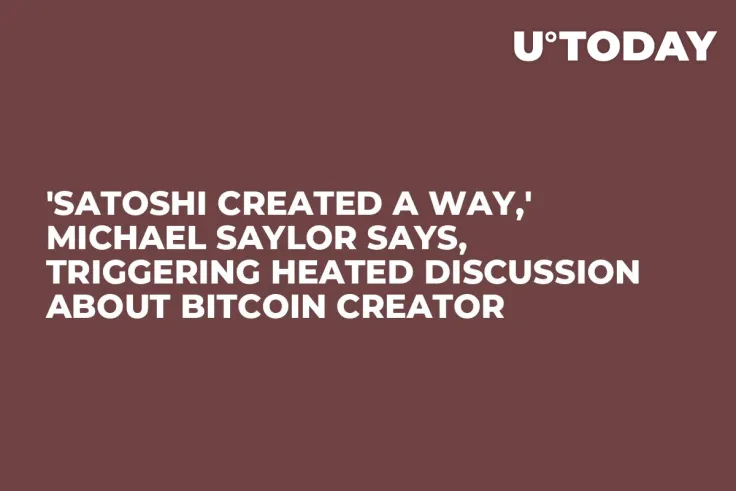 'Satoshi Created a Way,' Michael Saylor Says, Triggering Heated Discussion About Bitcoin Creator