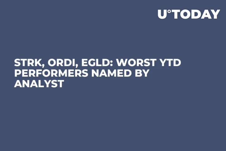 STRK, ORDI, EGLD: Worst YTD Performers Named by Analyst