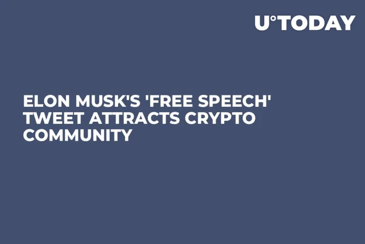 Elon Musk's 'Free Speech' Tweet Attracts Crypto Community