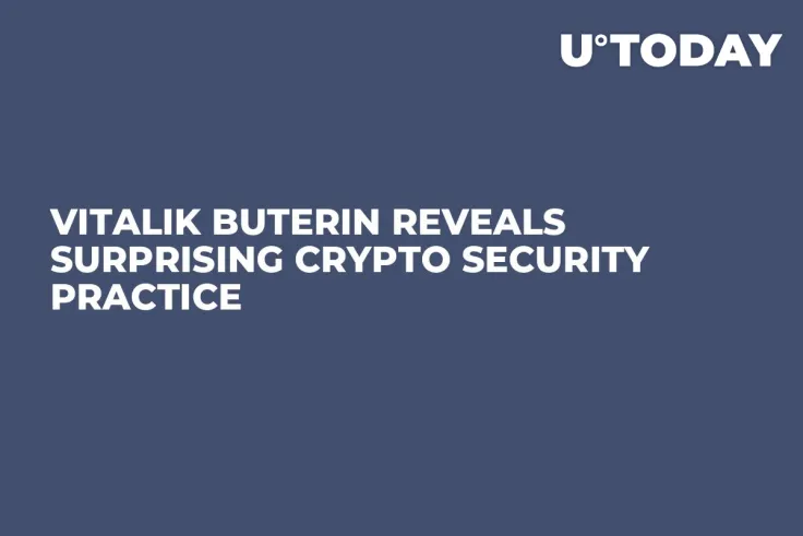 Vitalik Buterin Reveals Surprising Crypto Security Practice