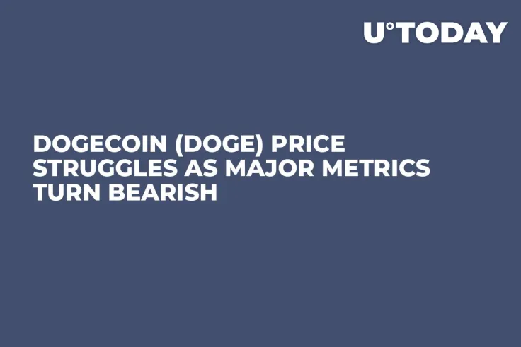 Dogecoin (DOGE) Price Struggles as Major Metrics Turn Bearish