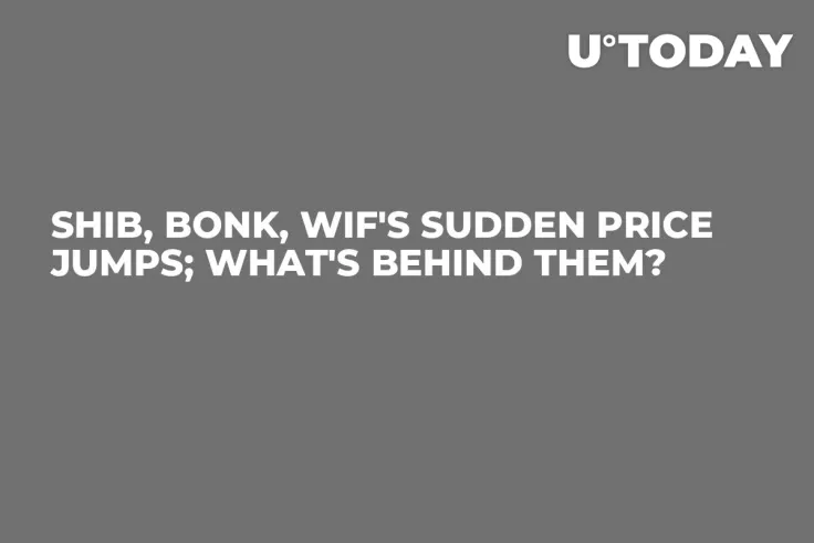 SHIB, BONK, WIF's Sudden Price Jumps; What's Behind Them?