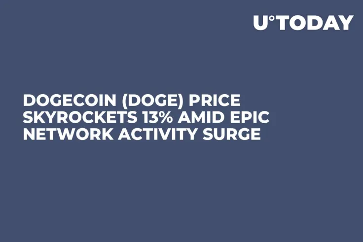 Dogecoin (DOGE) Price Skyrockets 13% Amid Epic Network Activity Surge