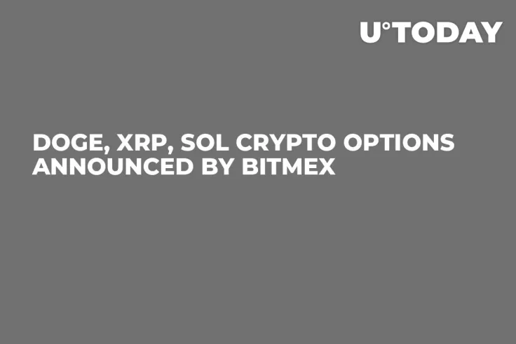 DOGE, XRP, SOL Crypto Options Announced by BitMEX
