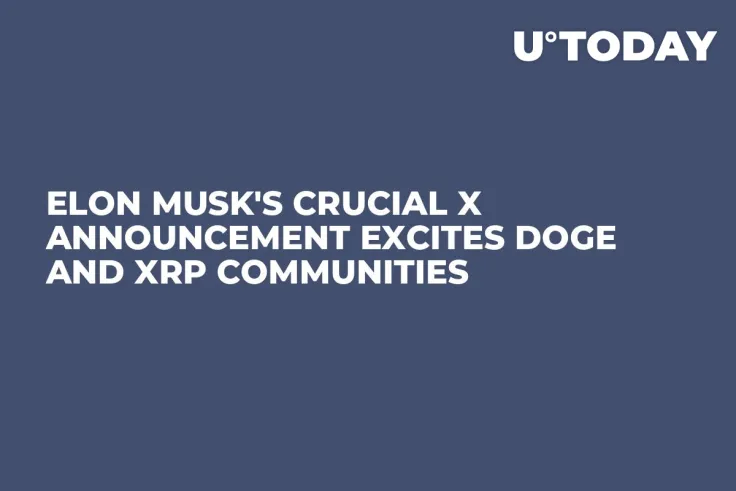Elon Musk's Crucial X Announcement Excites DOGE and XRP Communities