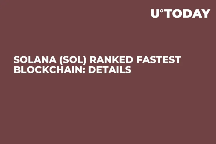 Solana (SOL) Ranked Fastest Blockchain: Details