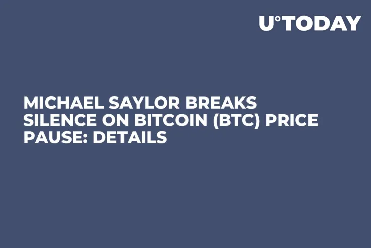 Michael Saylor Breaks Silence on Bitcoin (BTC) Price Pause: Details