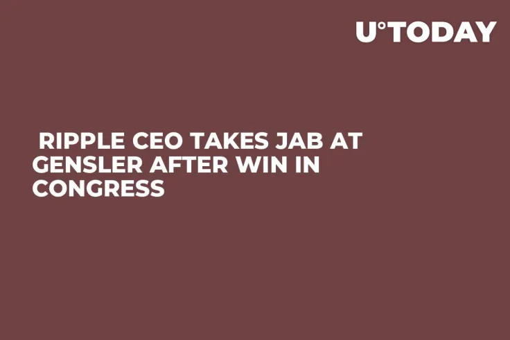  Ripple CEO Takes Jab at Gensler After Win in Congress 