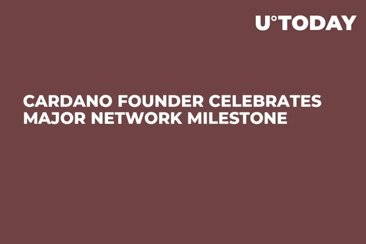 Cardano Founder Celebrates Major Network Milestone