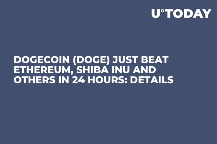 Dogecoin (DOGE) Just Beat Ethereum, Shiba Inu and Others in 24 Hours: Details