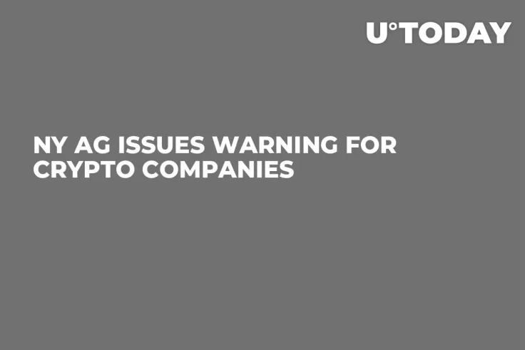 NY AG Issues Warning for Crypto Companies