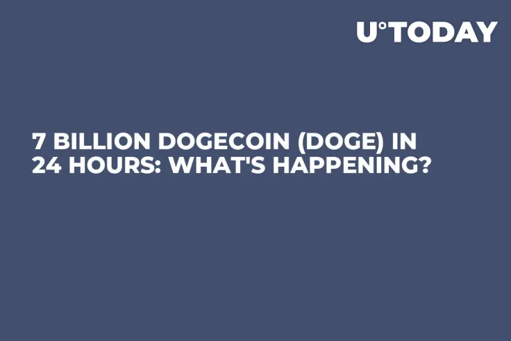 7 Billion Dogecoin (DOGE) in 24 Hours: What's Happening?
