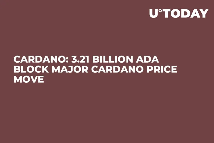 Cardano: 3.21 Billion ADA Block Major Cardano Price Move