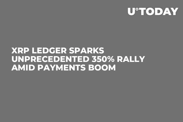 XRP Ledger Sparks Unprecedented 350% Rally Amid Payments Boom