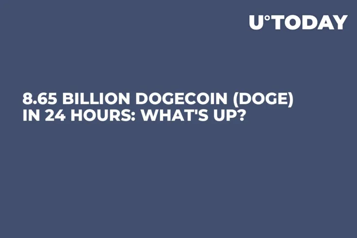 8.65 Billion Dogecoin (DOGE) in 24 Hours: What's Up?