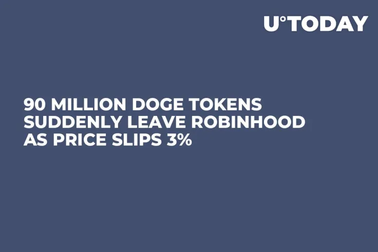 90 Million DOGE Tokens Suddenly Leave Robinhood as Price Slips 3%